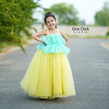 Yellow & Cyan Fairy Outfit