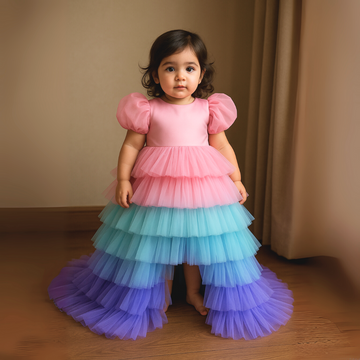 Multi Color Tail Frock