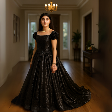 Black Luxury Fairy Gown