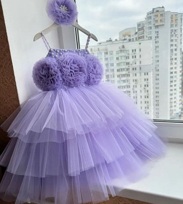 Floor length ruffle