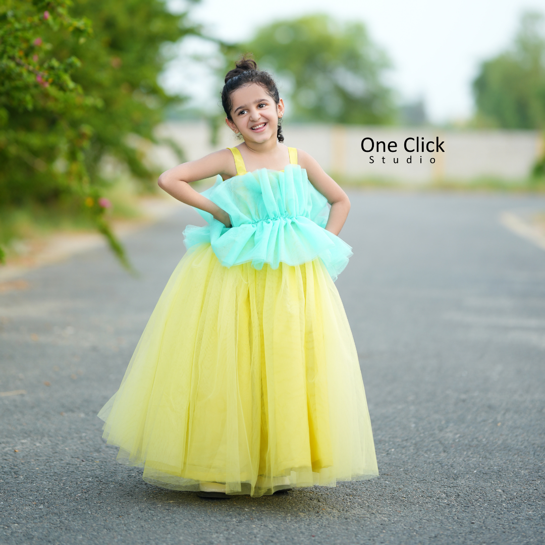 Yellow & Cyan Fairy Outfit
