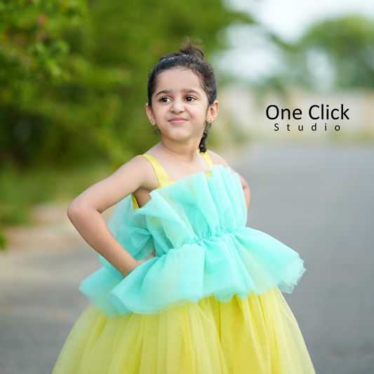 Yellow & Cyan Fairy Outfit
