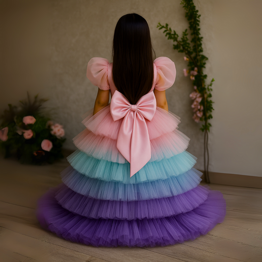 Multi Color Tail Frock