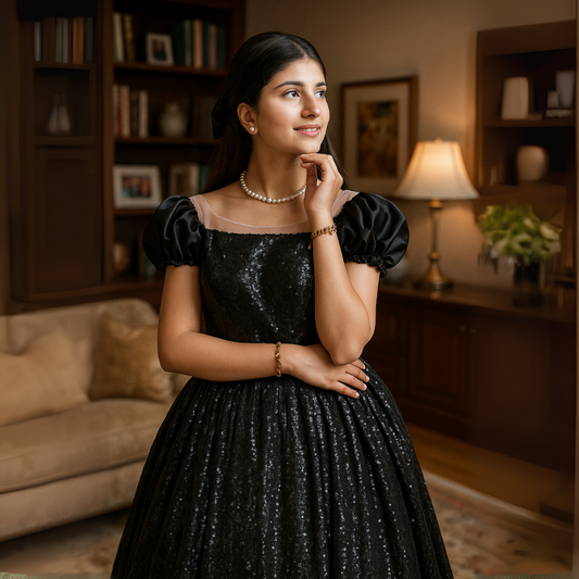 Black Luxury Fairy Gown