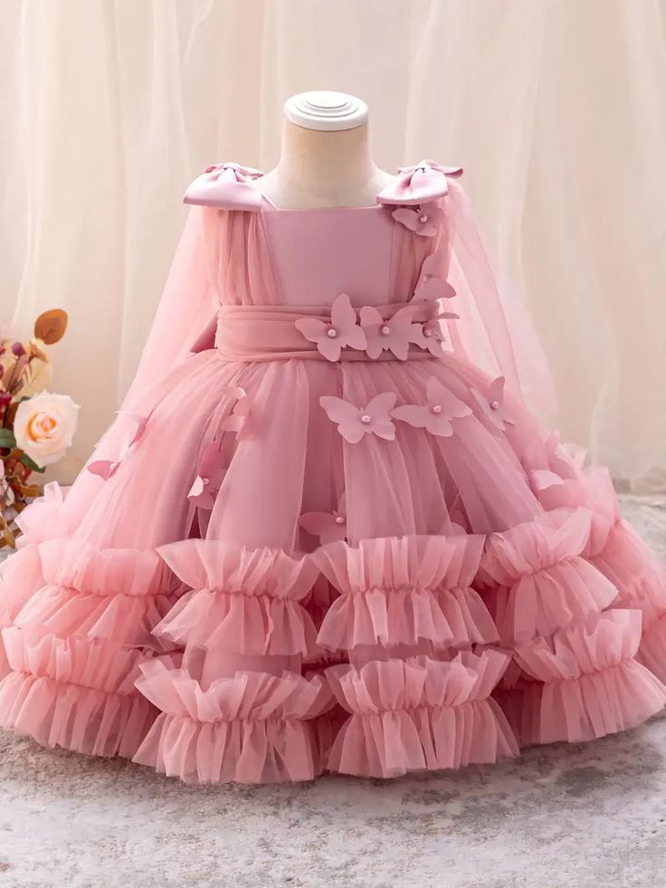 Floor length butterfly frock