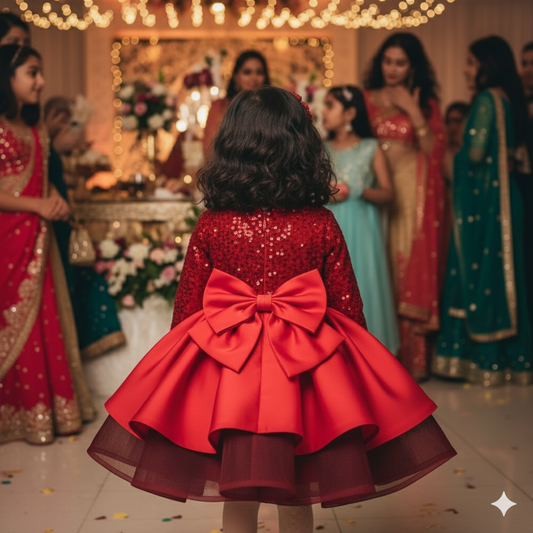 (Copy) (Copy) Beautiful silk red frock