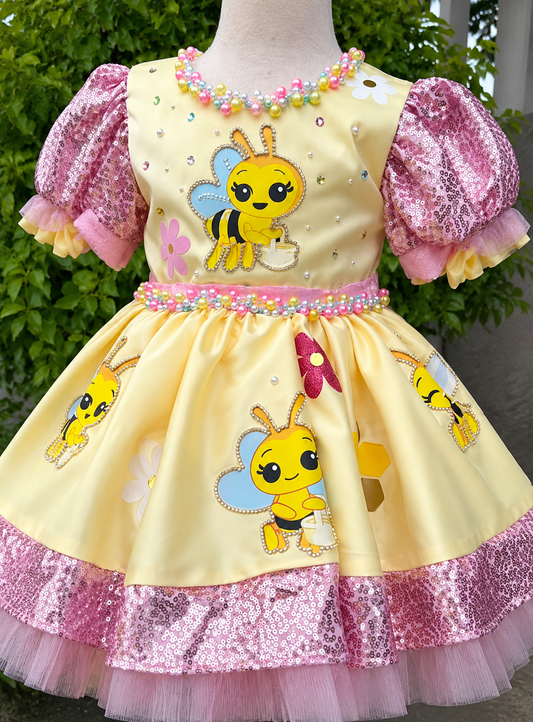 Honey Bee Princess Frock