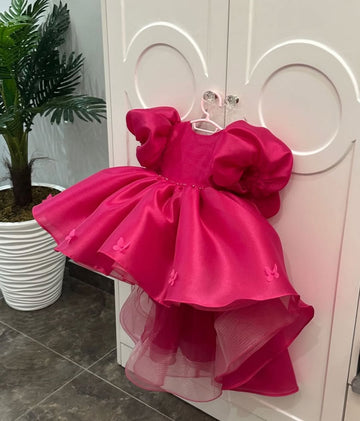 Fuchsia Flutter Gown