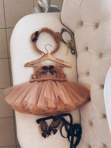 Light Brown net frock
