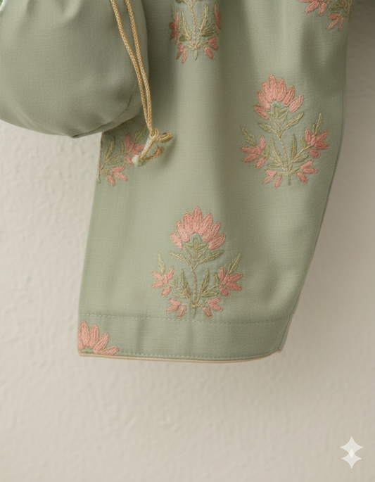 Pistachio embroidery